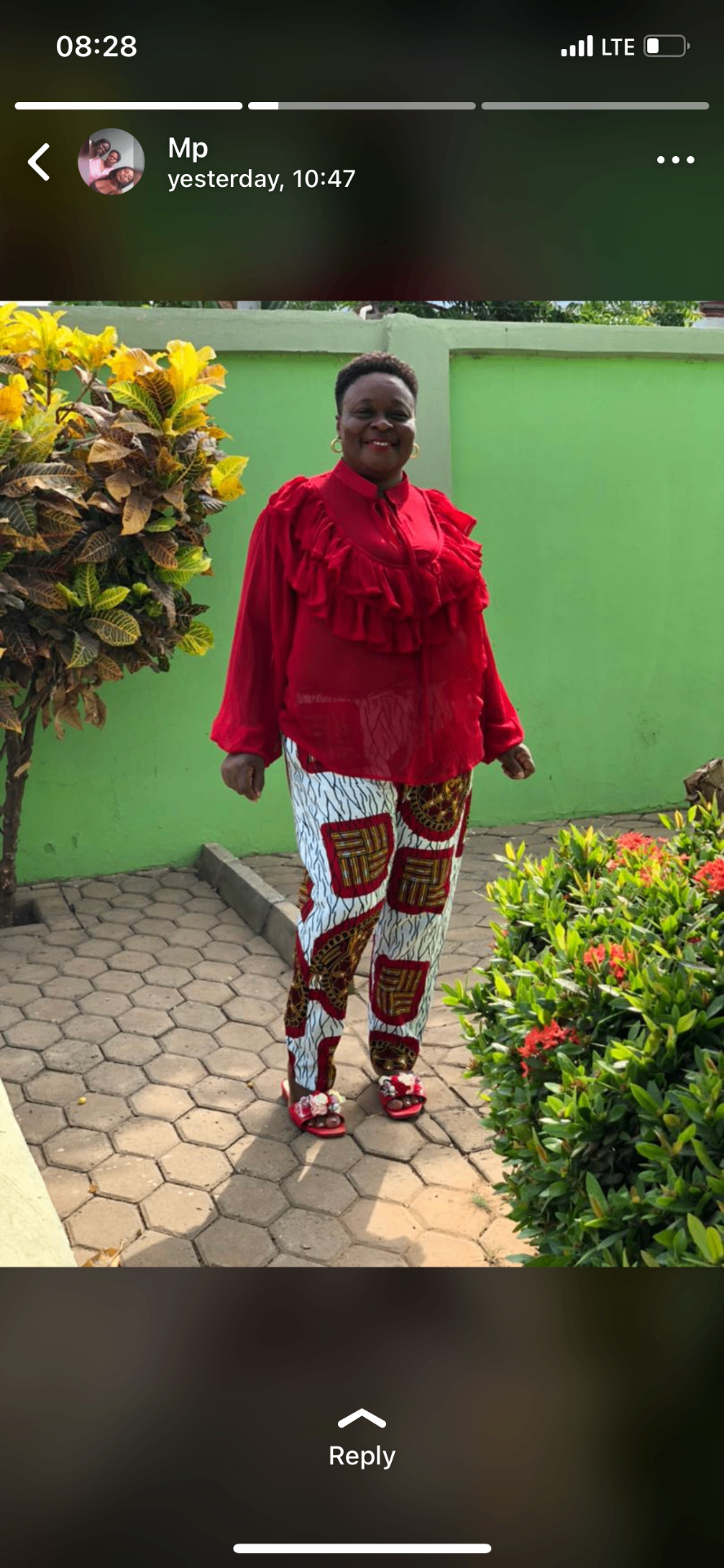 Jennis Clothing custom garment worn by client